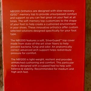 new balance memory top nb1200 orthotics